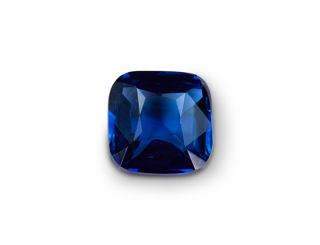0.75ct Royal Blue Sapphire Cushion Cut