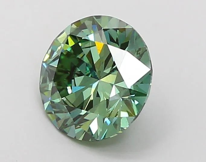 1.81ct Round Lab Grown Diamond (Colour Fancy Vivid Green, Clarity VS2, Cut ID, IGI Certified) - The Sapphire Merchant