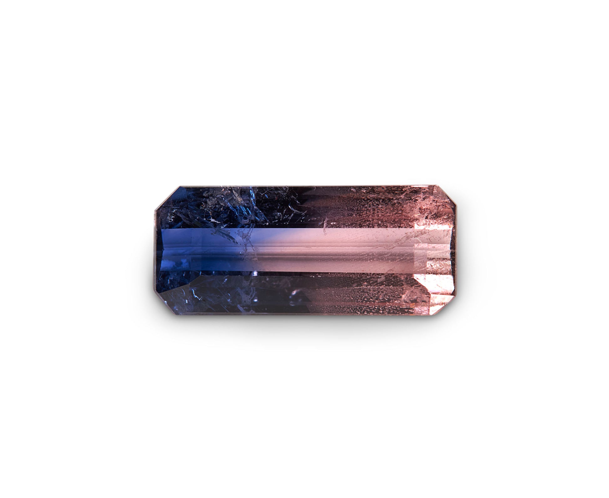 1.04ct Bi Colour Sapphire Emerald Cut Sri Lanka Origin