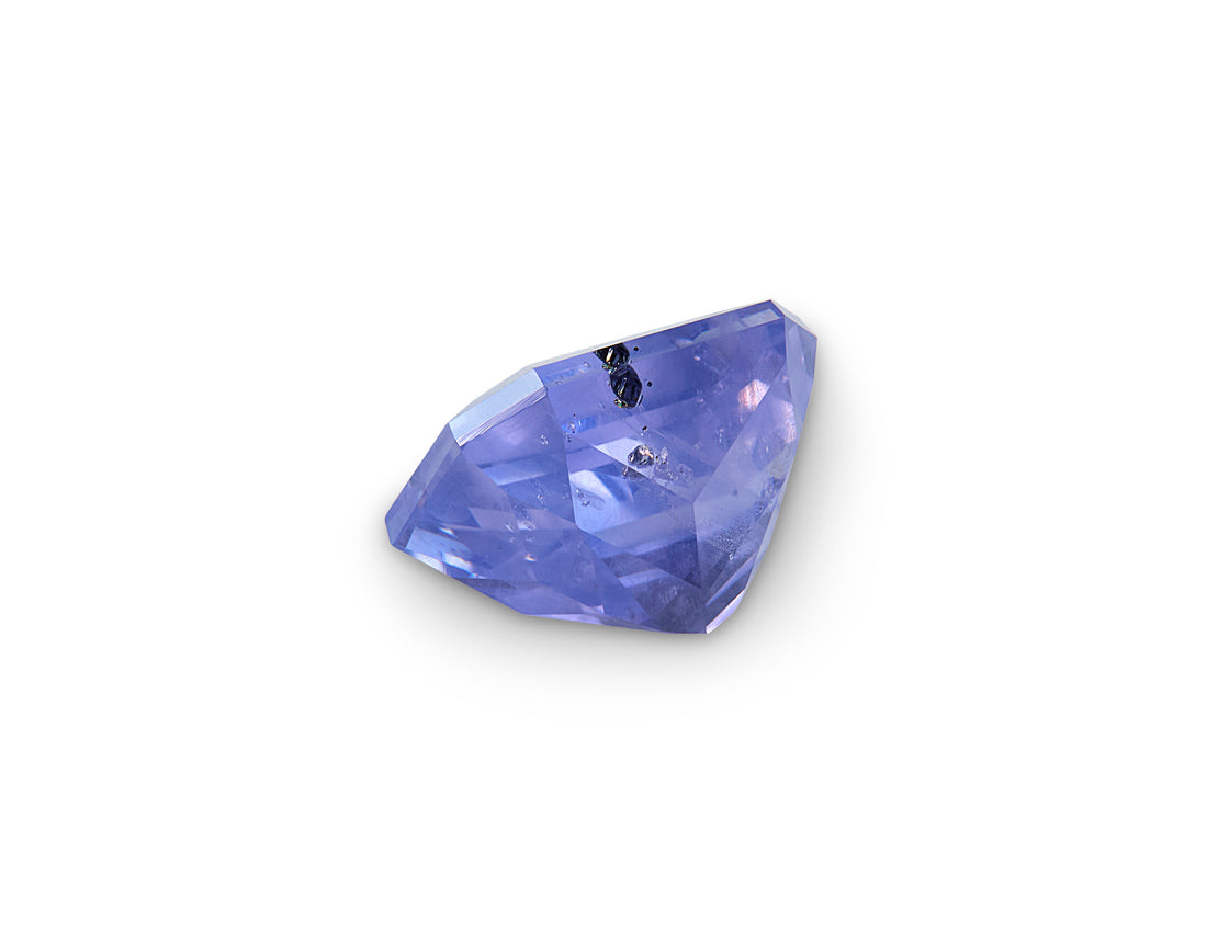 1.07ct violet blue sapphire, emerald cut
