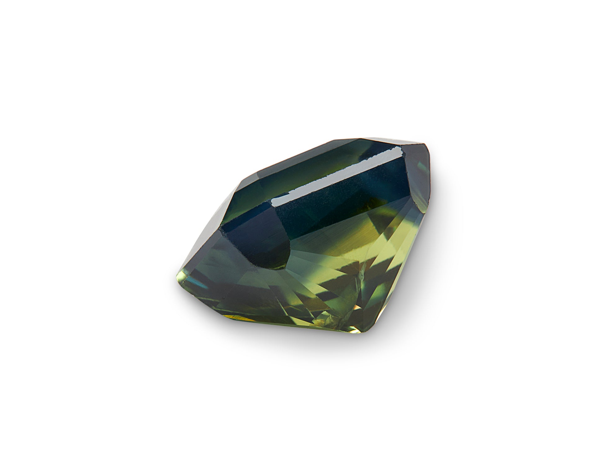 1.19ct Green Sapphire Radiant Cut