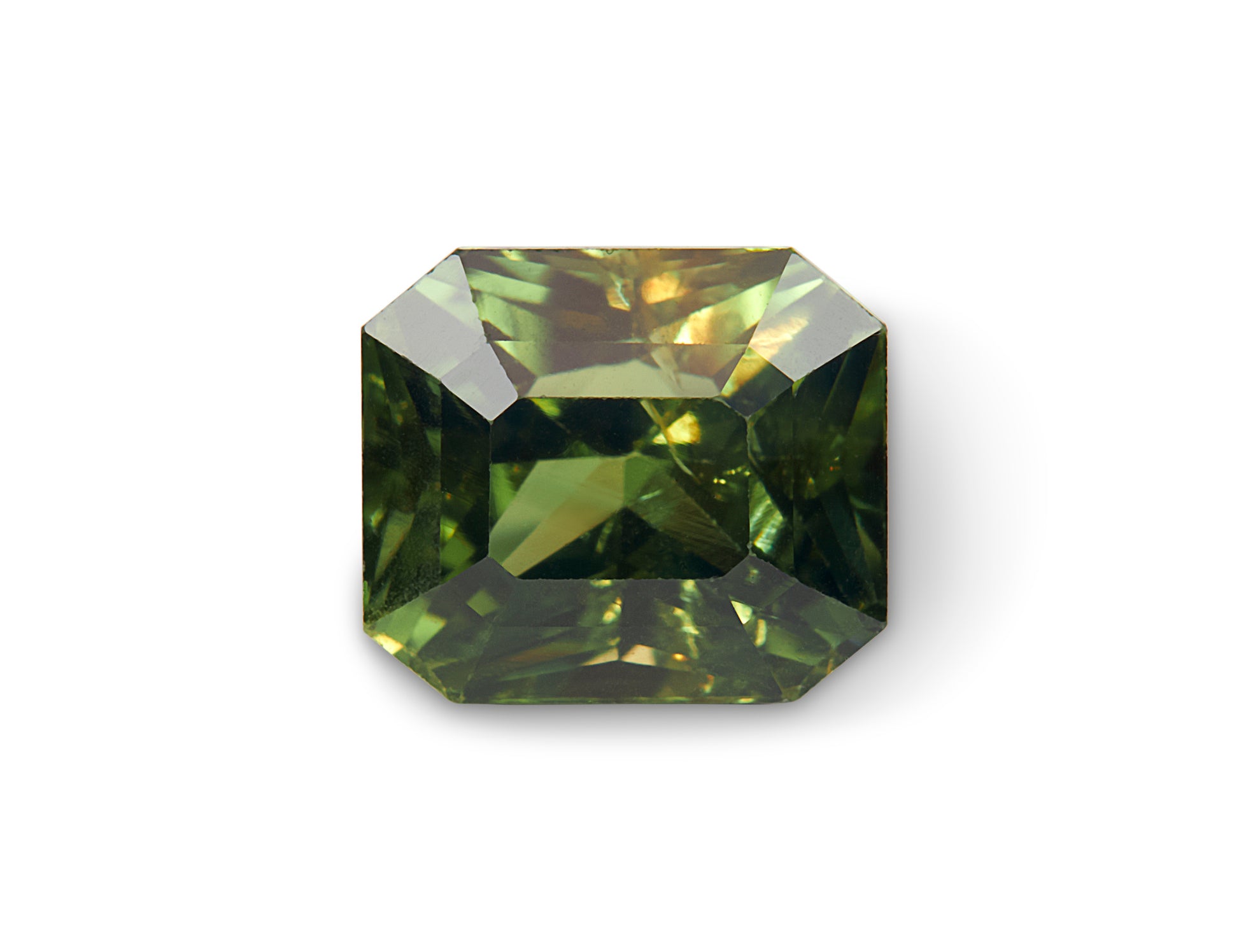 1.19ct Green Sapphire Radiant Cut