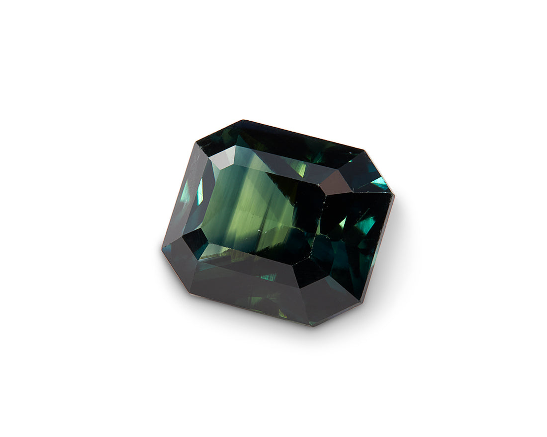 1.32ct Teal Green Sapphire - The Sapphire Merchant