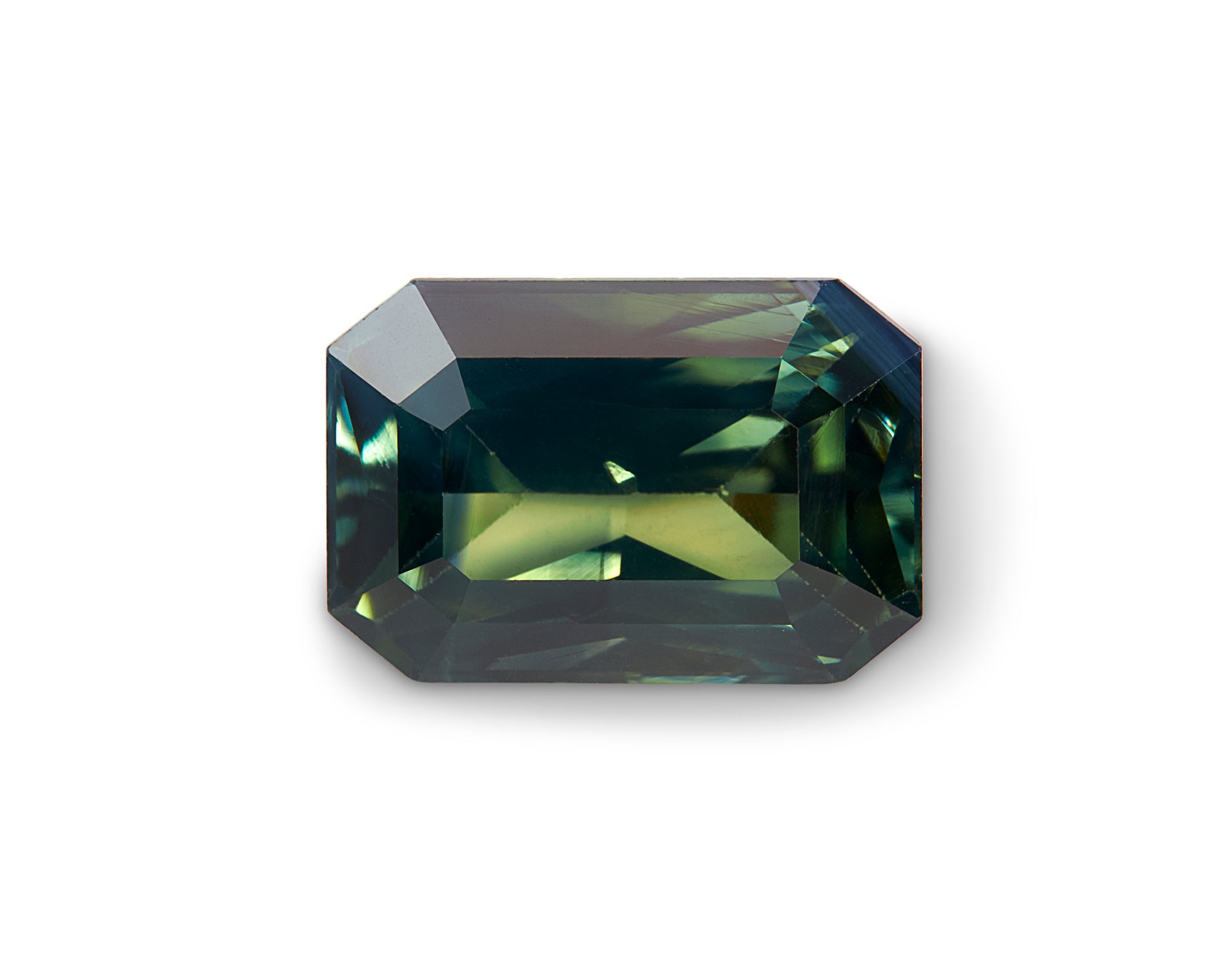 1.43ct Green Sapphire Emerald Cut