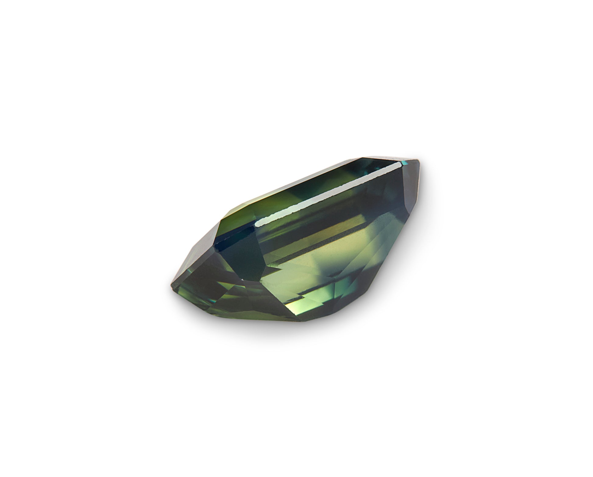1.43ct Green Sapphire Emerald Cut