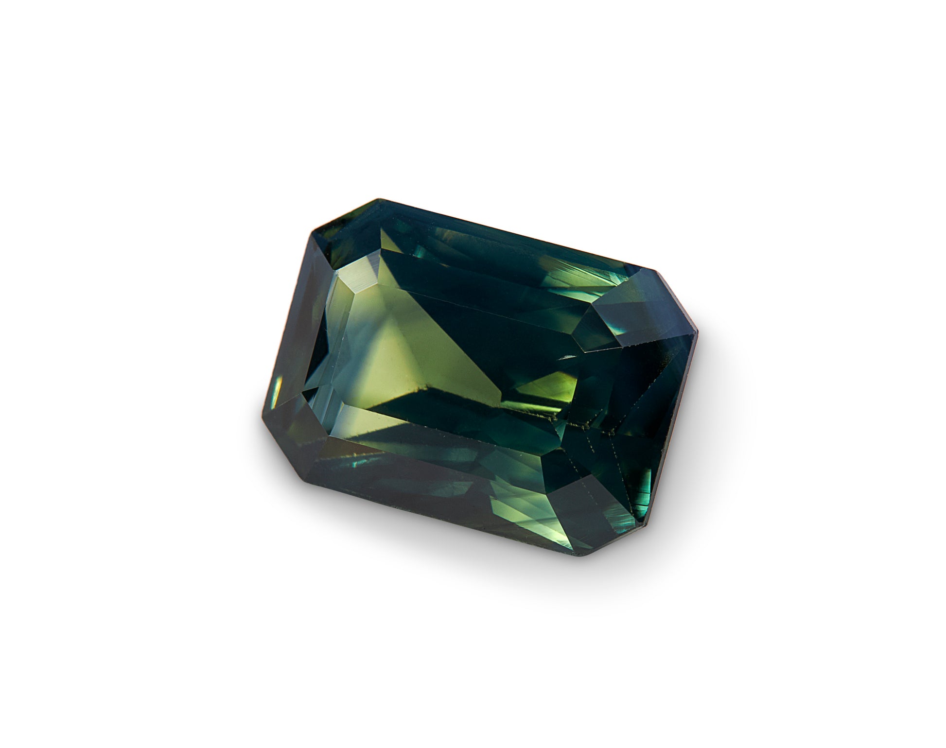 1.43ct Green Sapphire Emerald Cut