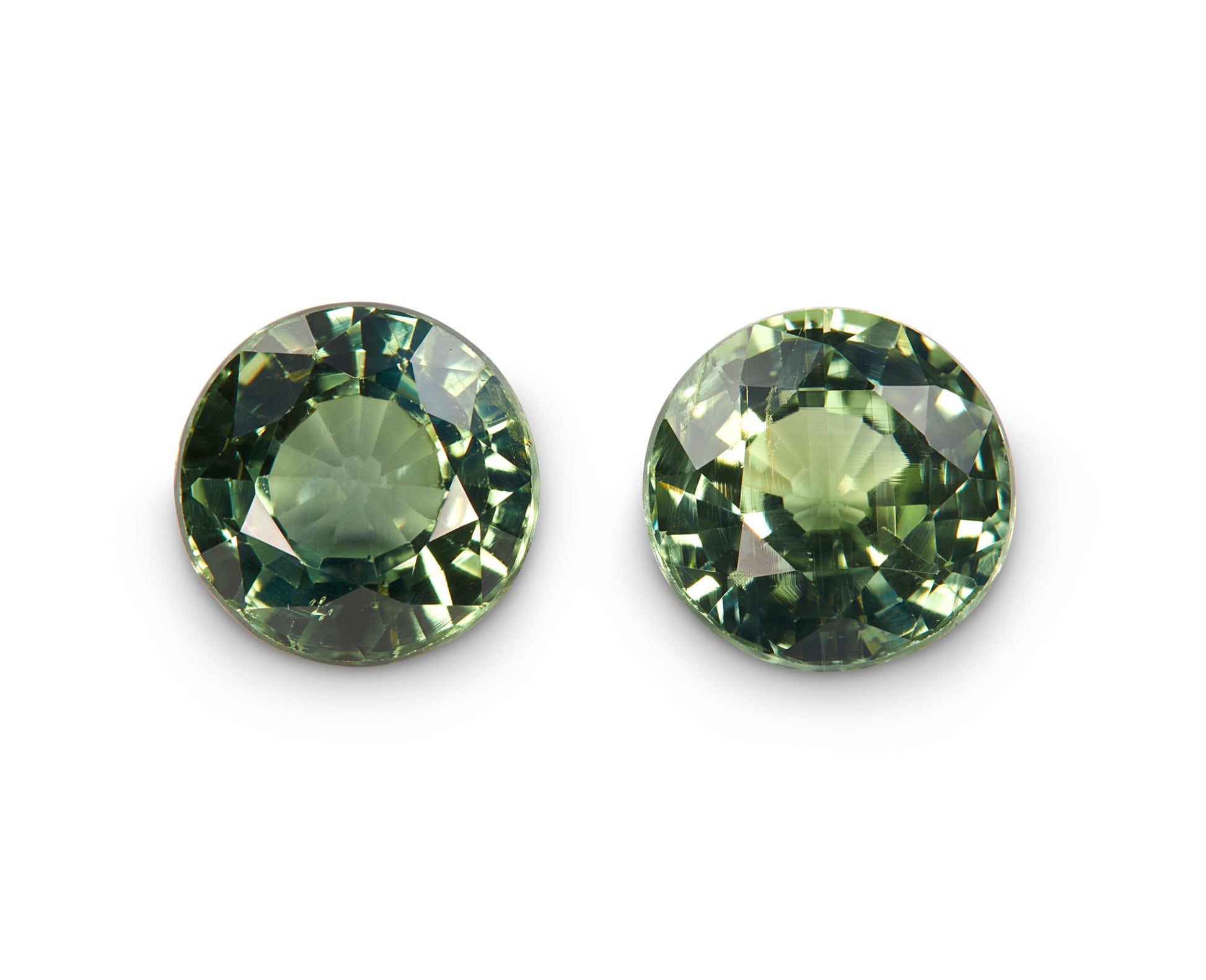 1.47ct Teal Sapphire Pair - The Sapphire Merchant