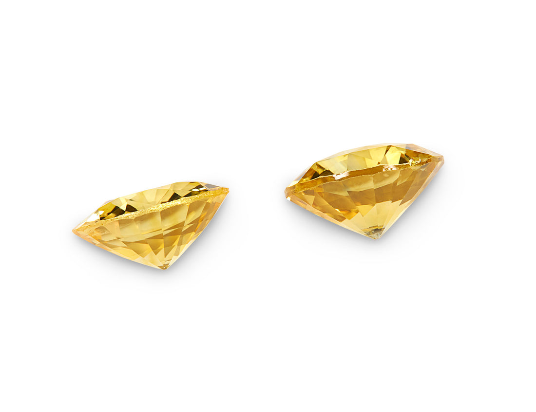 1.65ct Yellow Sapphire Pair - The Sapphire Merchant