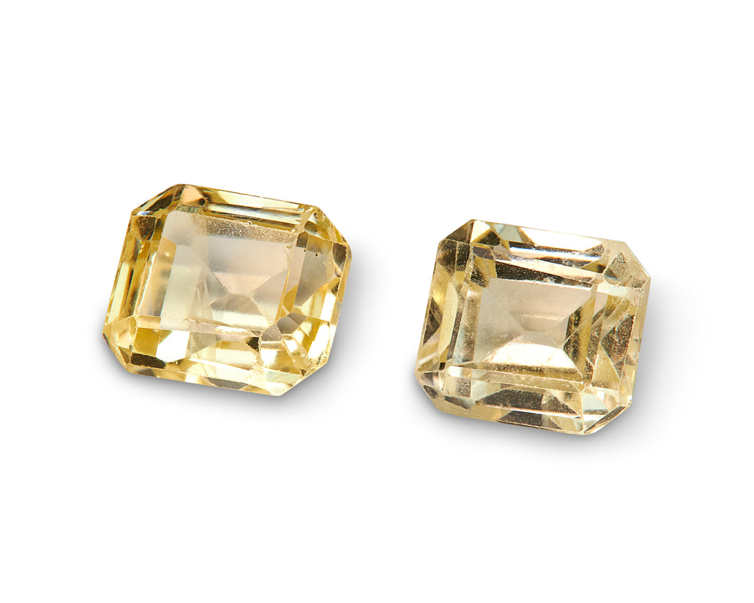 1.76ct Yellow Sapphire Pair - The Sapphire Merchant