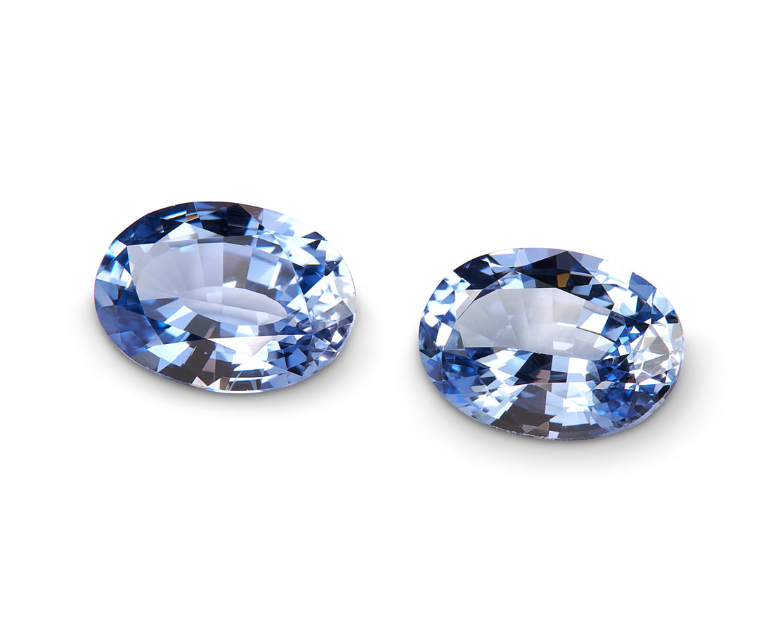 1.91ct Cornflower Blue Sapphire Pair - The Sapphire Merchant
