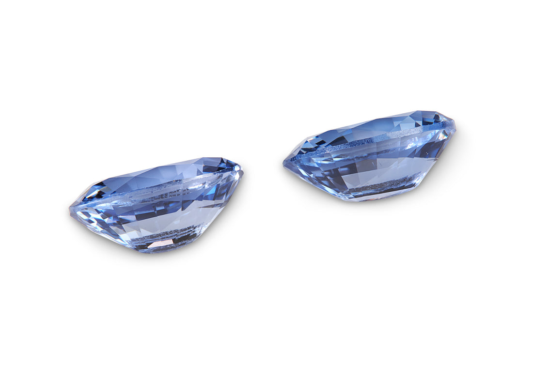 1.91ct Cornflower Blue Sapphire Pair - The Sapphire Merchant