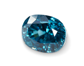 12.79ct Cambodian Blue Zircon - The Sapphire Merchant