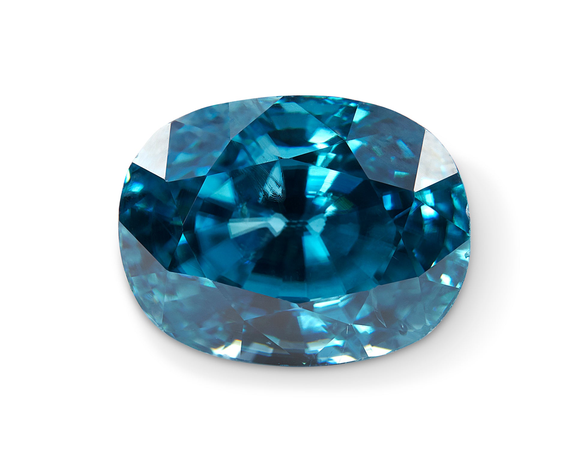 12.79ct Cambodian Blue Zircon - The Sapphire Merchant