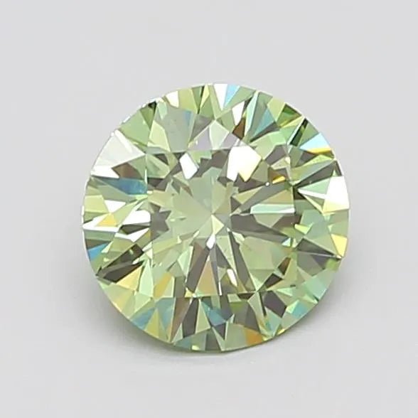1.89ct Round Lab Grown Diamond (Colour Fancy Vivid Green, Clarity VS2, Cut ID, IGI Certified) - The Sapphire Merchant