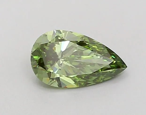 0.58ct Pear Lab Grown Diamond (Colour Fancy Vivid Green, Clarity VS1, IGI Certified) - The Sapphire Merchant
