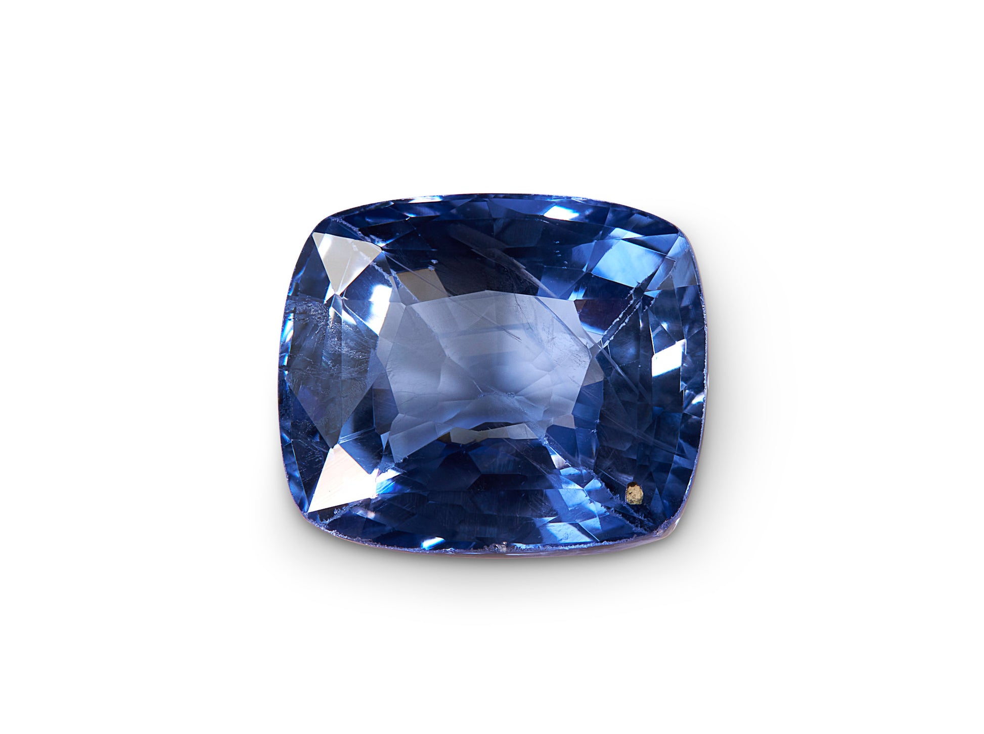 3.22ct Cornflower Blue Sapphire Cushion Cut Sri Lanka Origin