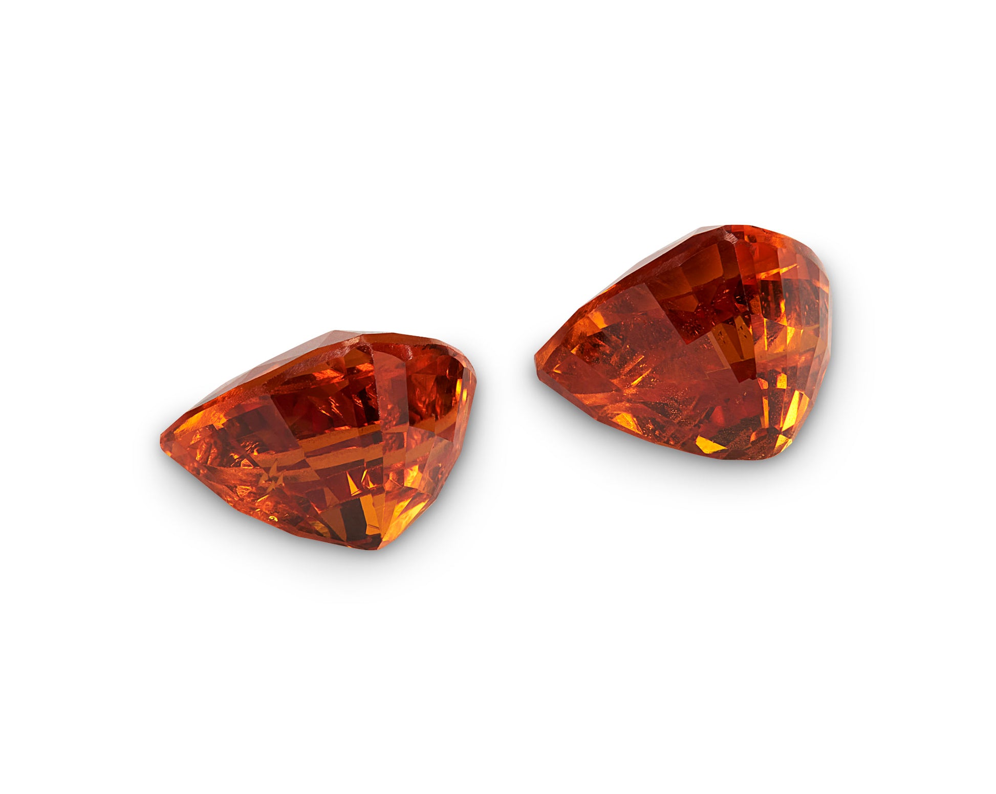3.60ct Spessartite Garnet Pair - The Sapphire Merchant