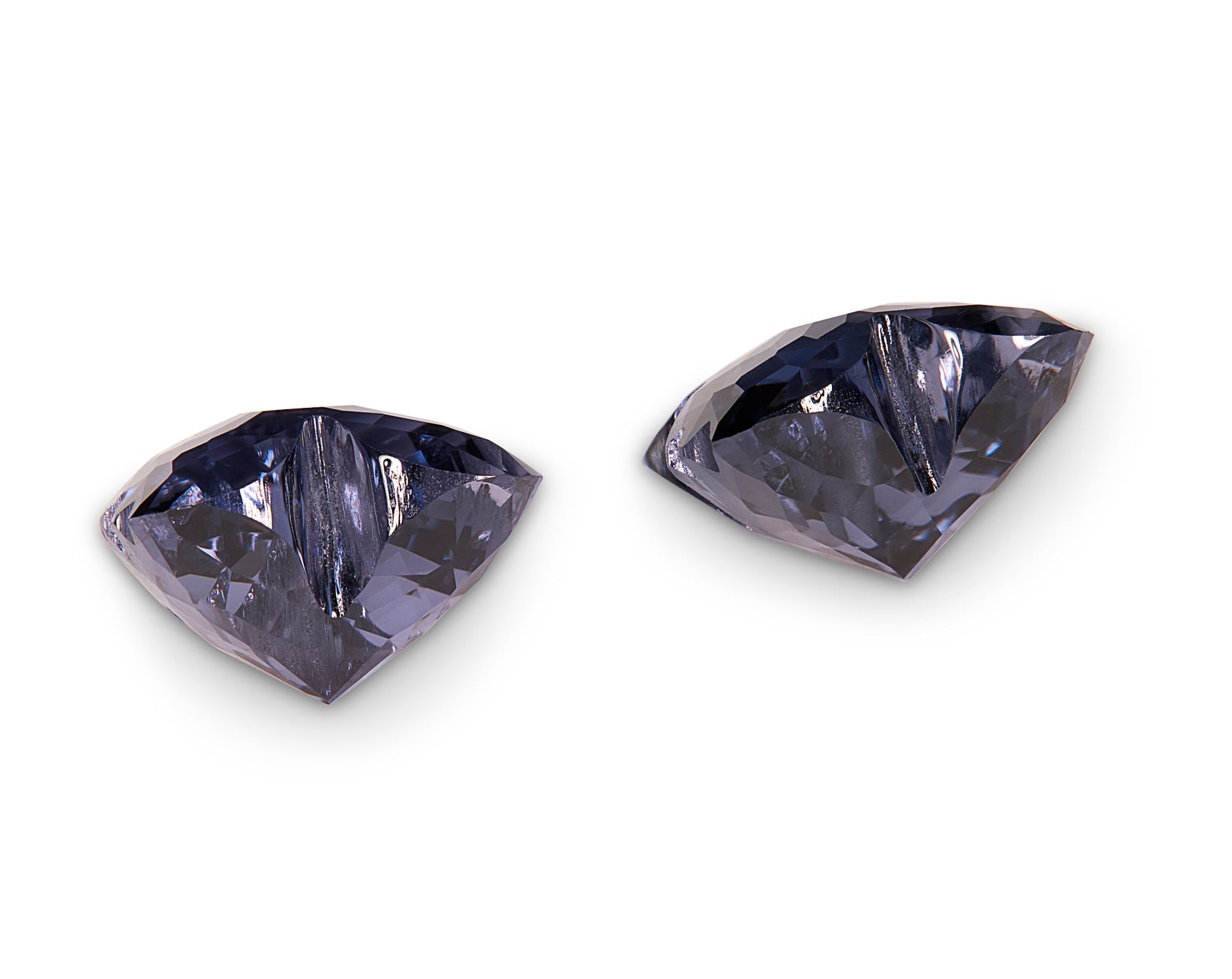 3.60ct Blue Butterfly Burmese Spinel Pair - The Sapphire Merchant