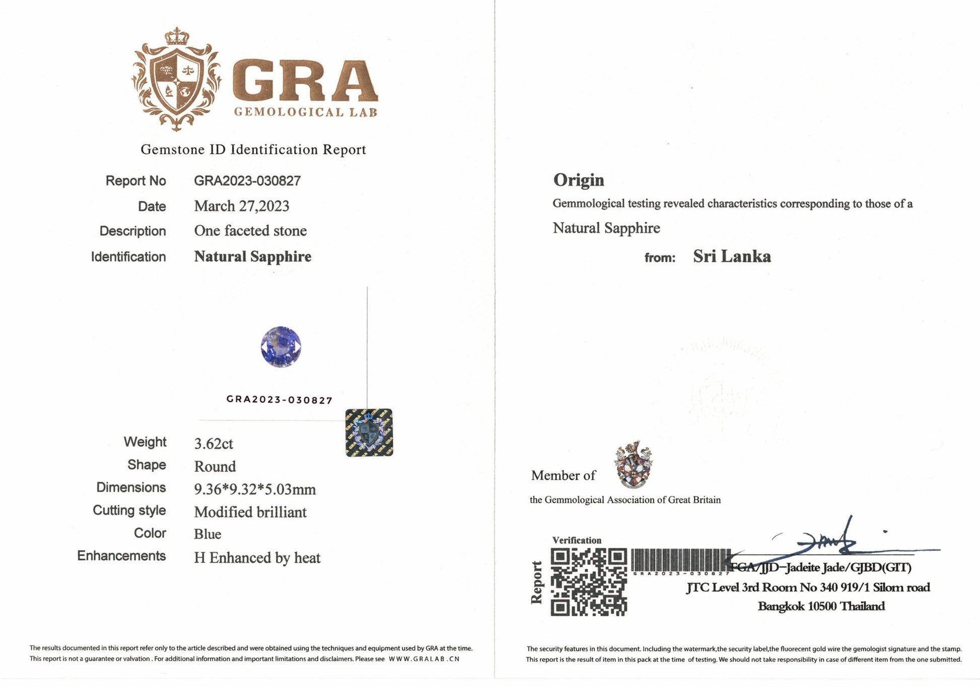 3.62ct Icy Blue Sapphire - The Sapphire Merchant