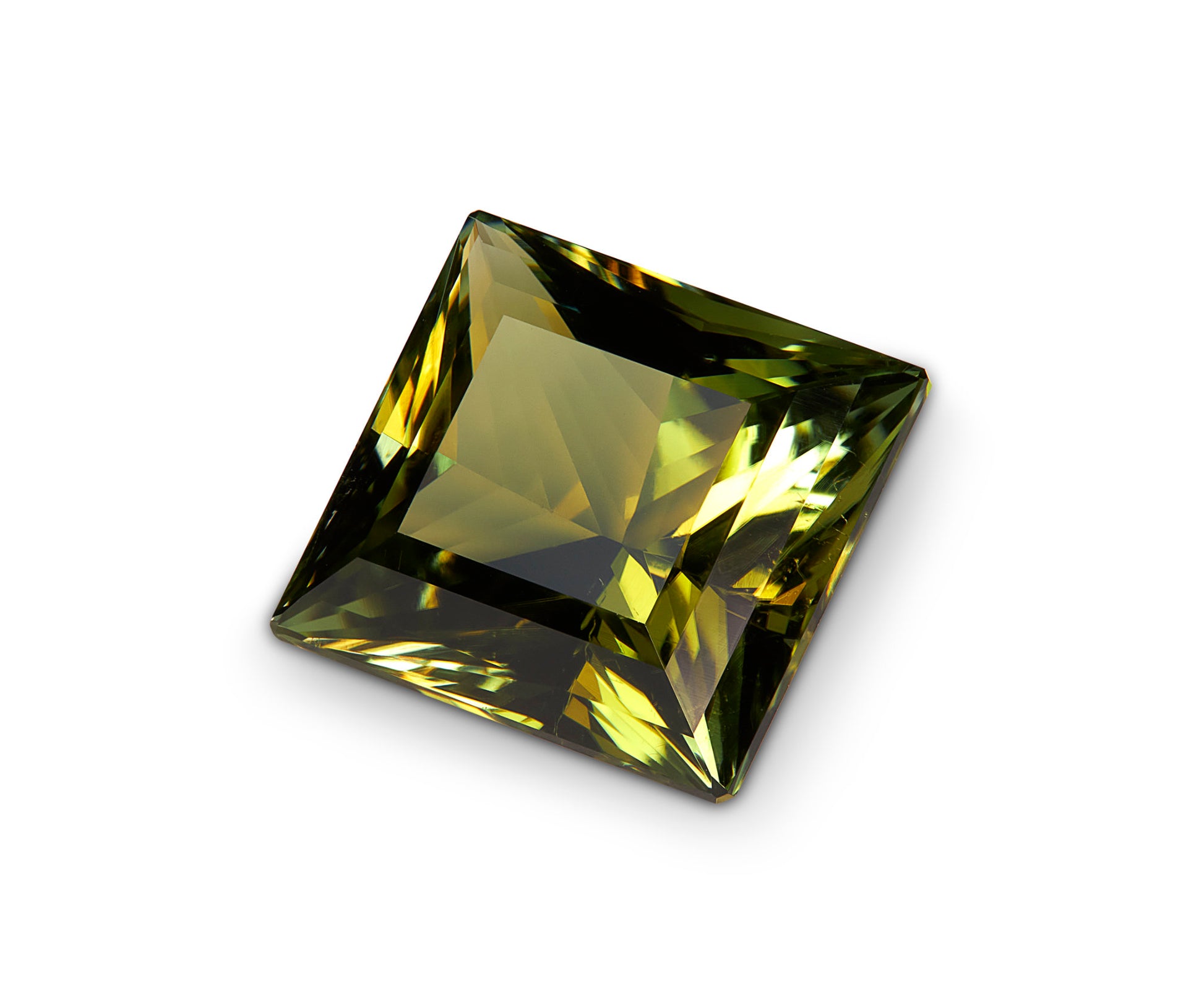 5.54ct Green Tourmaline Princess Cut