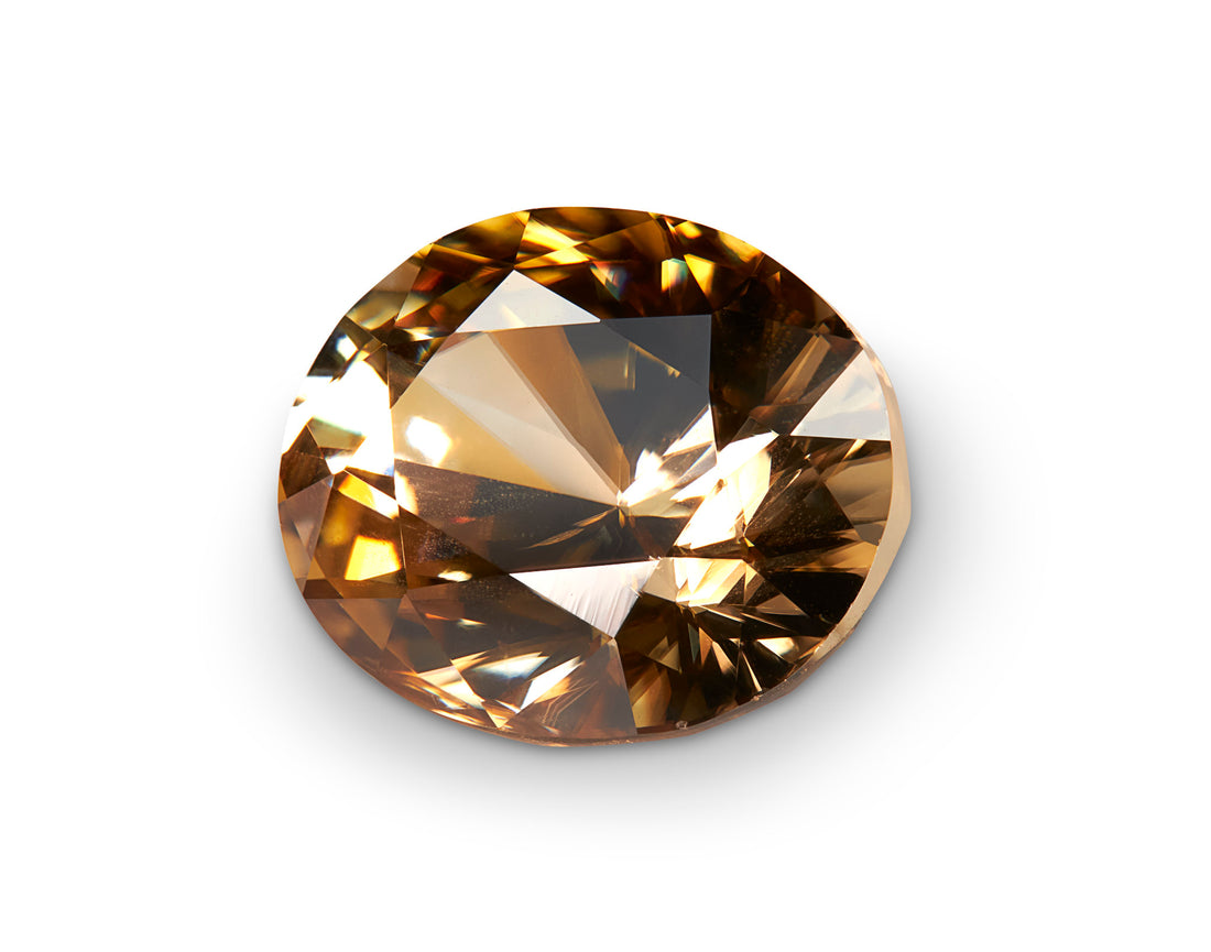 6.85ct Champagne Zircon - The Sapphire Merchant