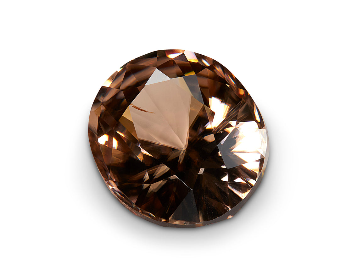 6.88ct Chocolate Zircon - The Sapphire Merchant