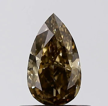 0.50ct Pear Natural Diamond (Colour Brown, Clarity VS1, Cut VG, IGI Certified)