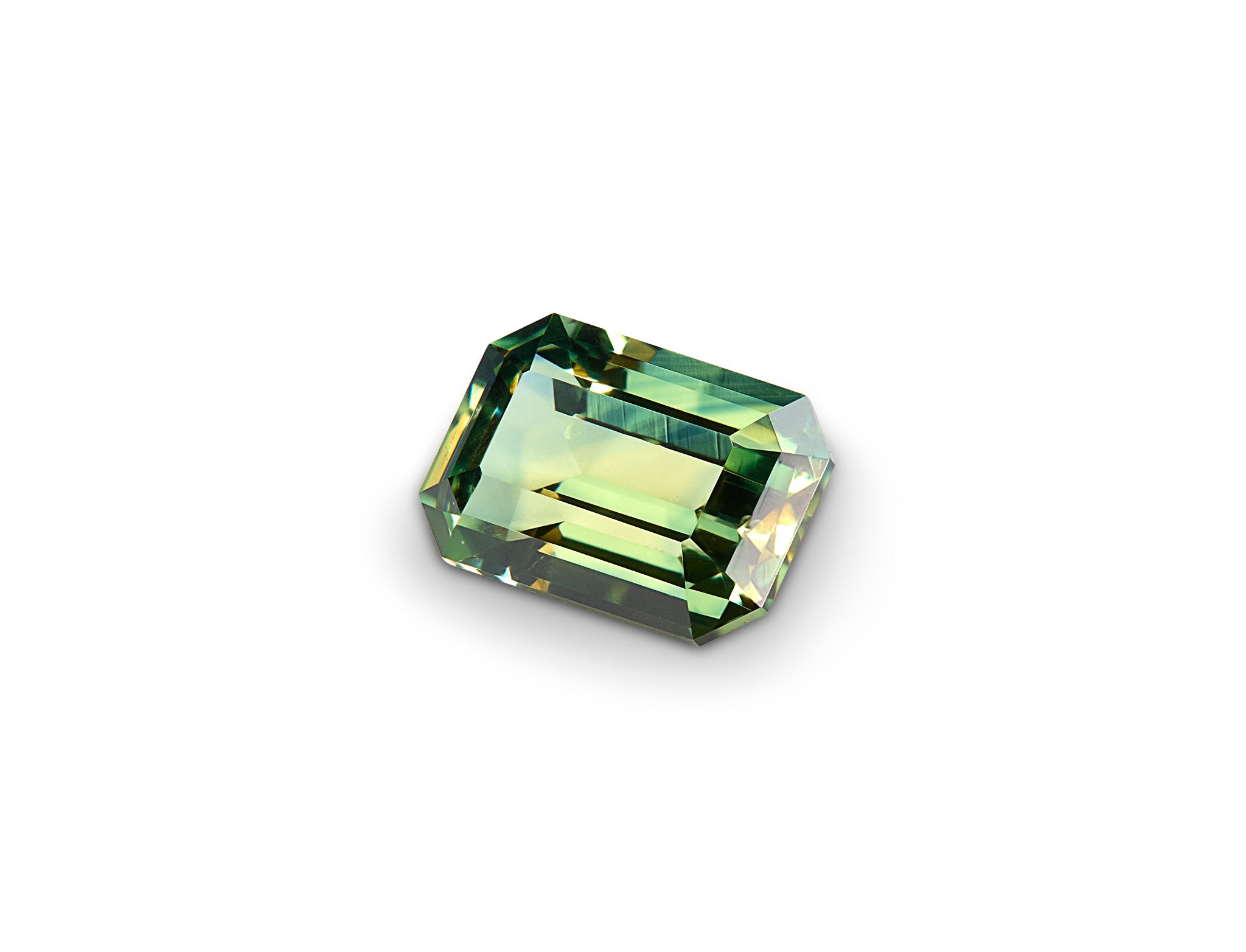 0.50ct Green Sapphire Emerald Cut Australia Origin