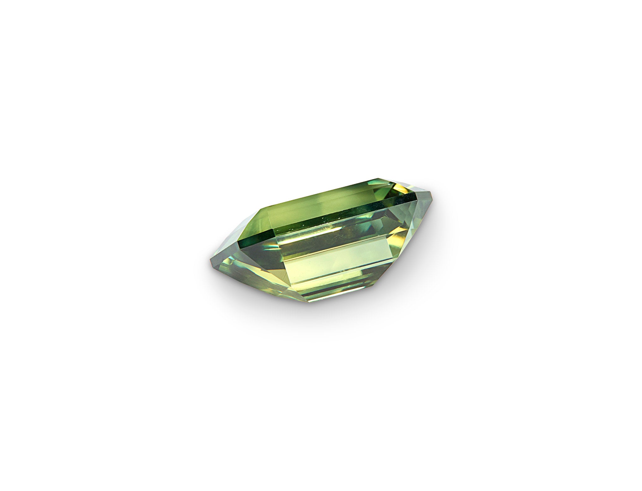 0.50ct Green Sapphire Emerald Cut Australia Origin