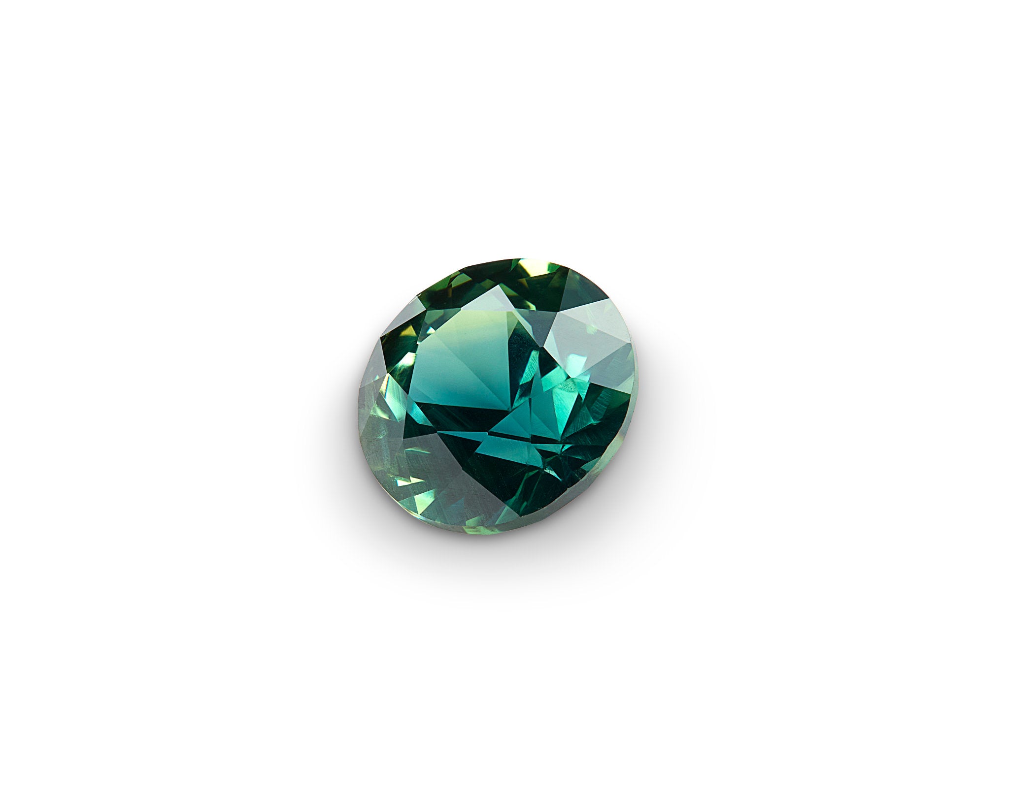 0.67ct Teal Sapphire Round Brilliant Cut Australia Origin