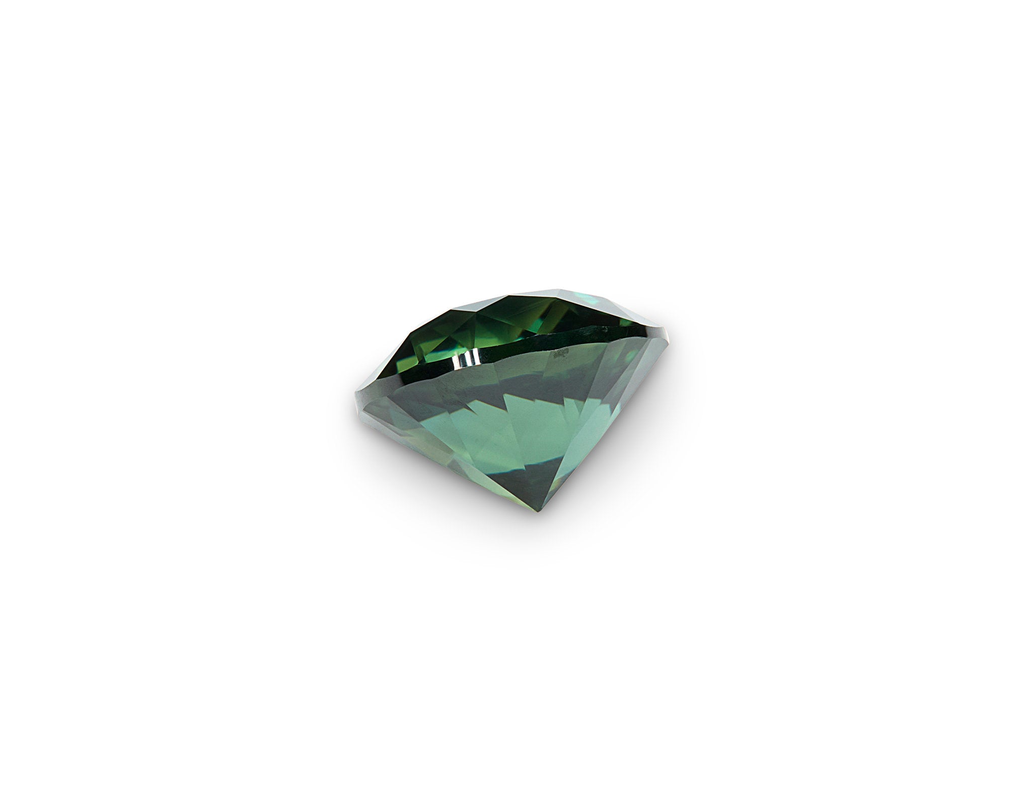 0.67ct Teal Sapphire Round Brilliant Cut Australia Origin