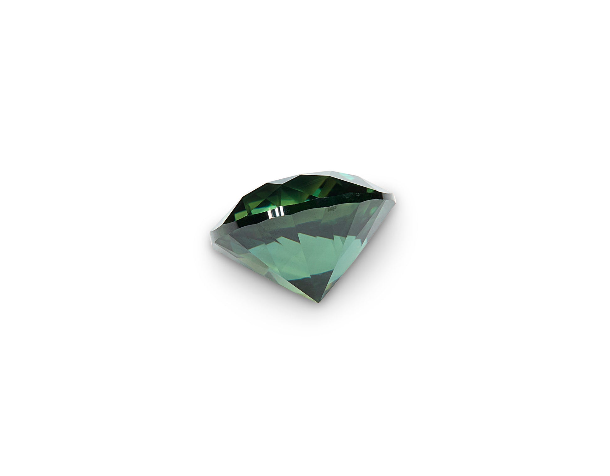 0.67ct Teal Sapphire Round Brilliant Cut Australia Origin