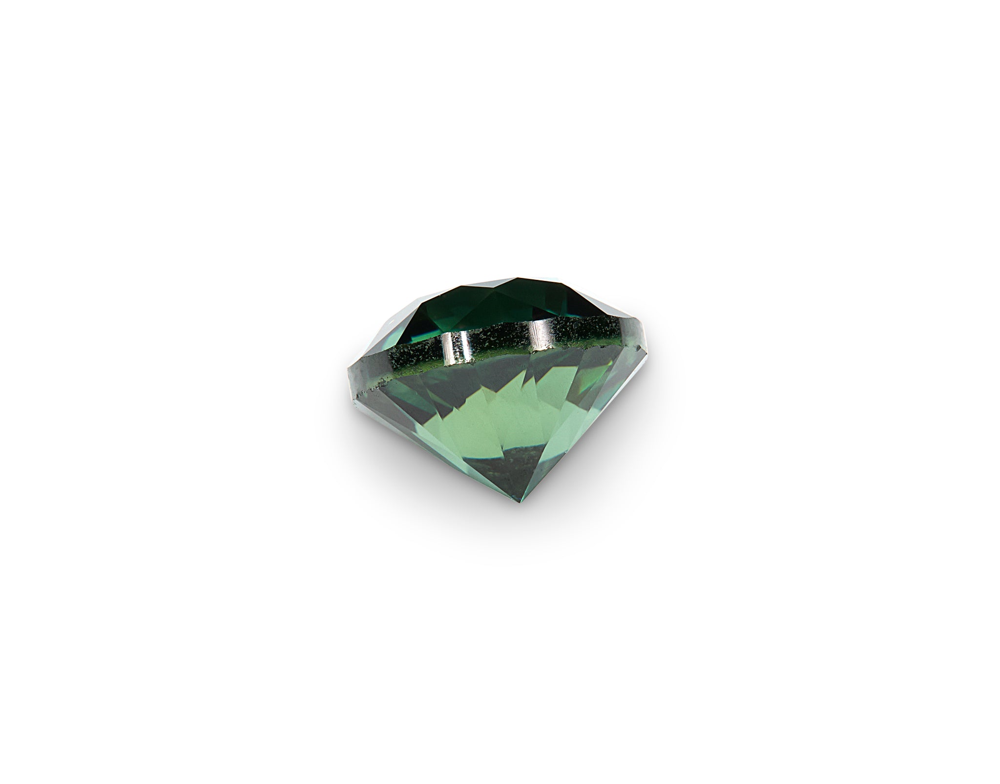 0.68ct Green Sapphire Round Brilliant Cut Australia Origin