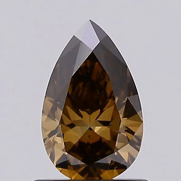 0.70ct Pear Lab Grown Diamond (Colour Fancy Brown, Clarity VVS2, IGI Certified)