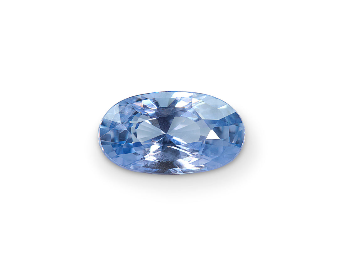 0.71ct blue sapphire, oval cut