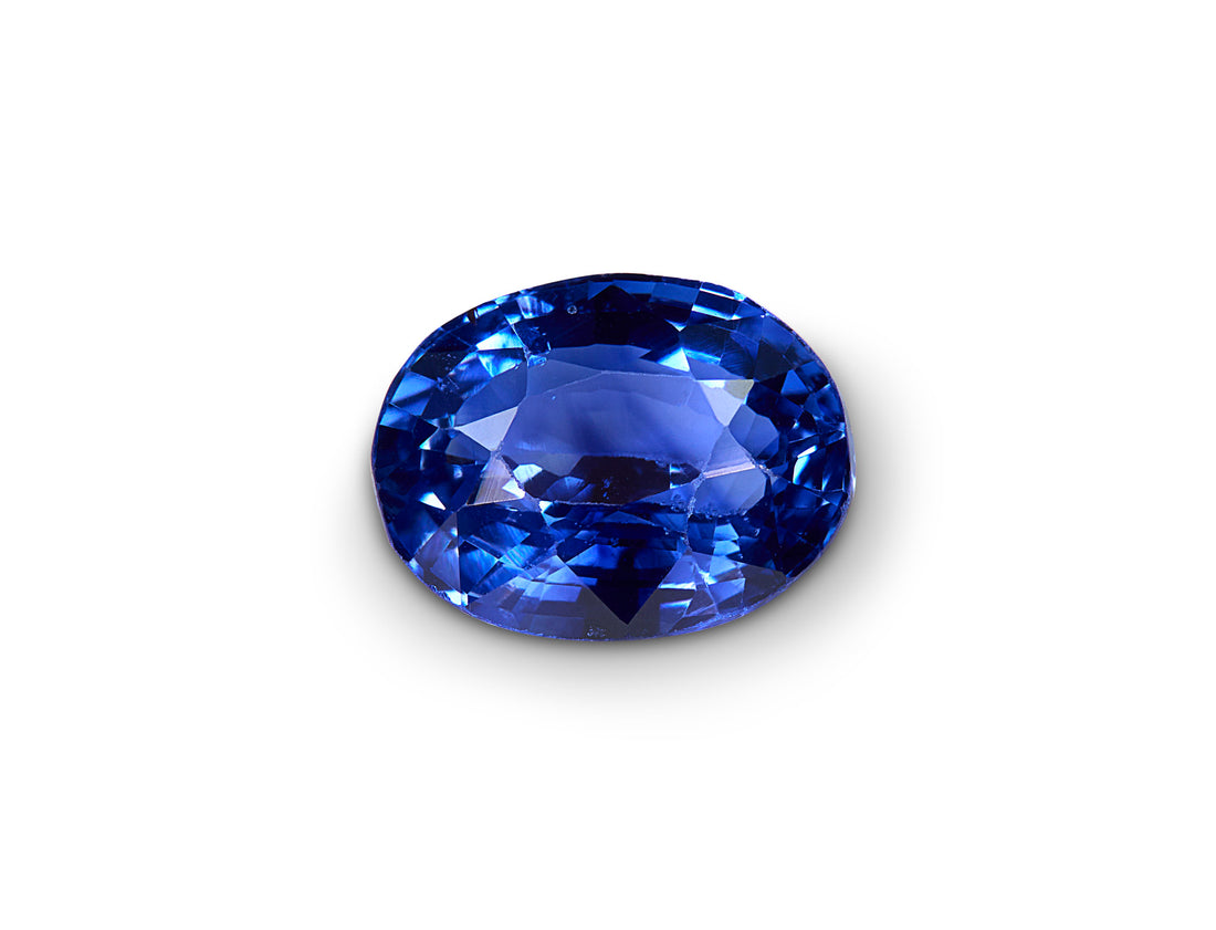 0.79ct Royal Blue Sapphire Oval Cut