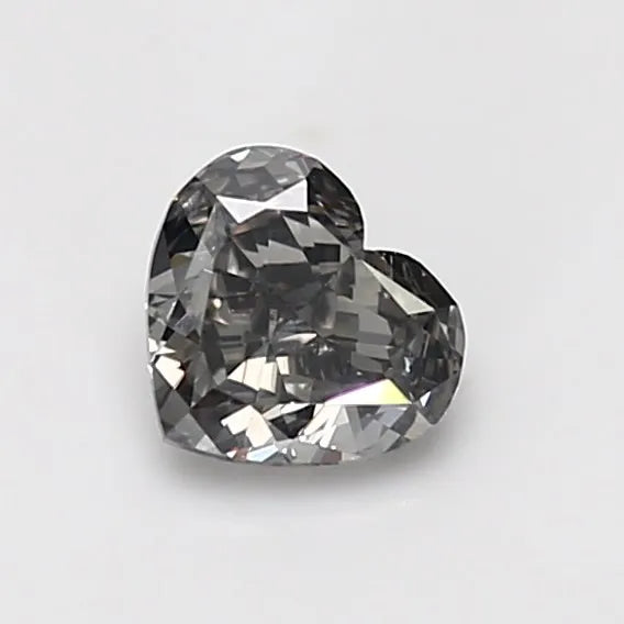 0.80ct Heart Natural Diamond (Colour Fancy Gray, Clarity SI2, GIA Certified)