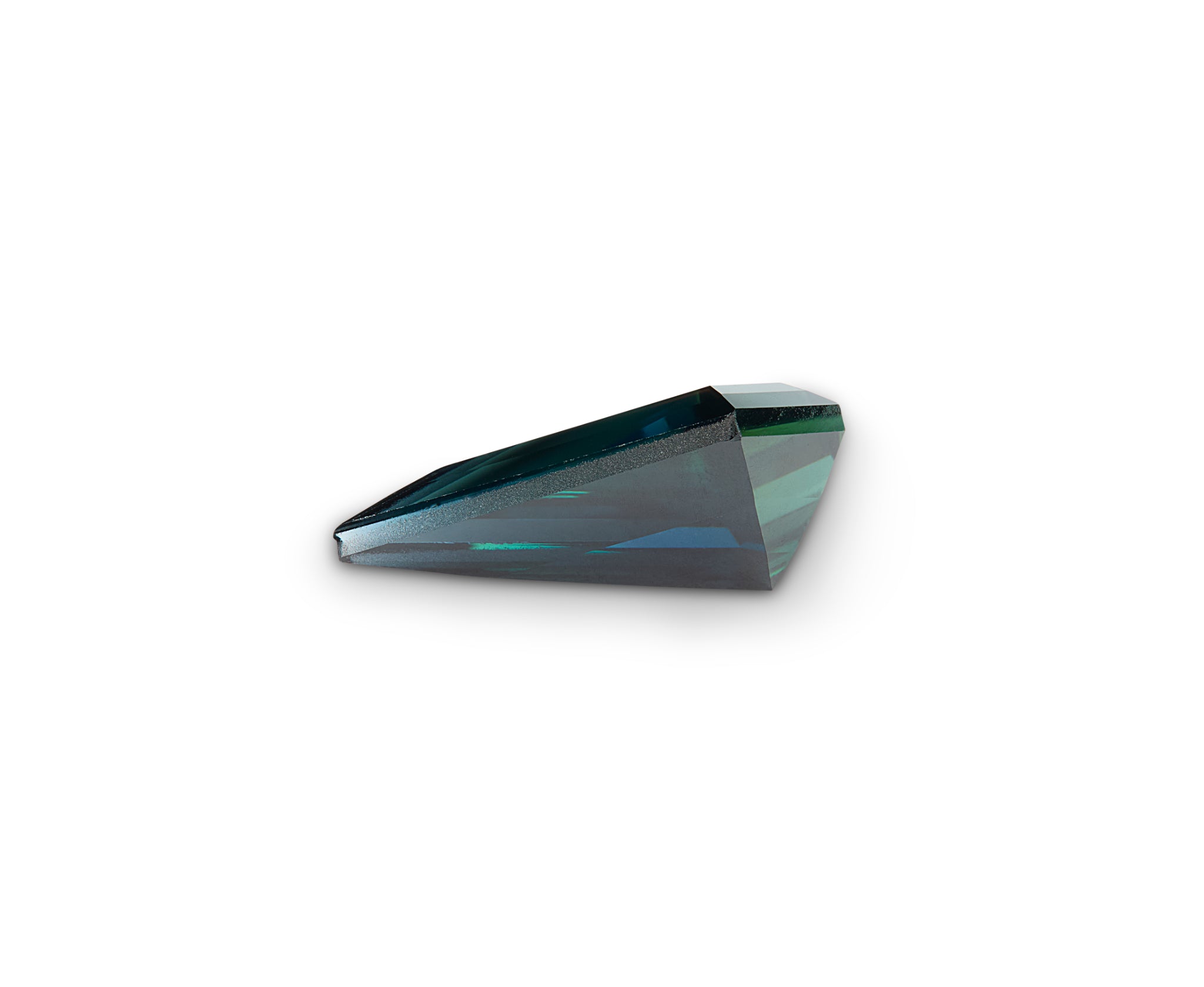 0.93ct teal sapphire kite cut Australia origin
