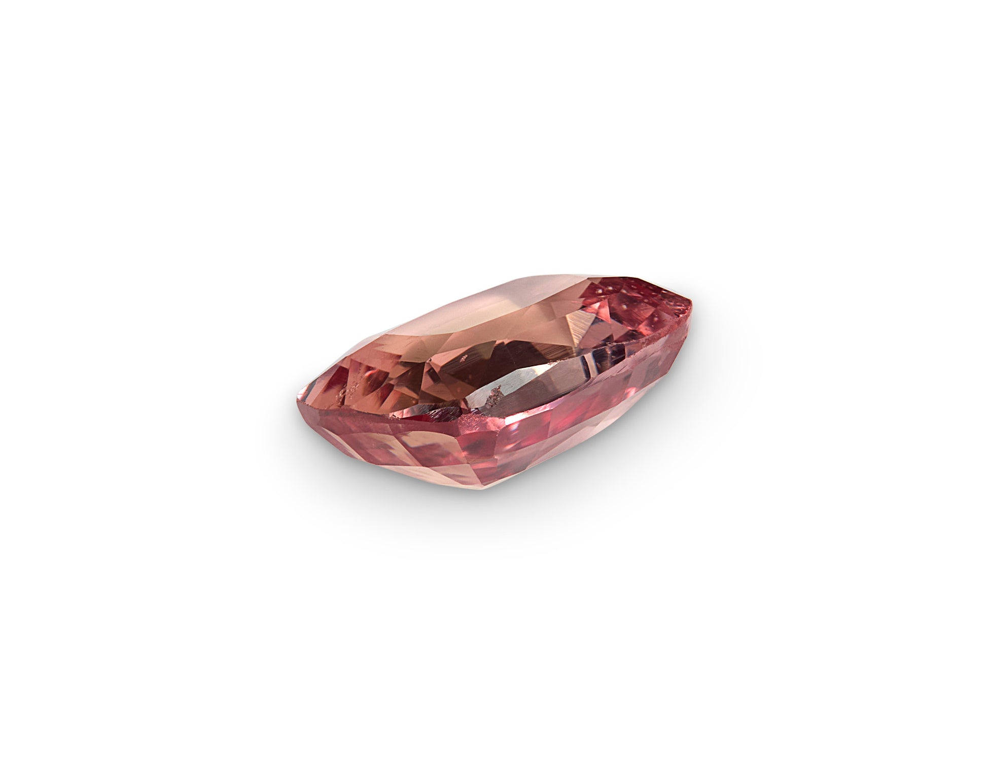 0.93ct Padparadscha Sapphire Cushion Cut Unheated