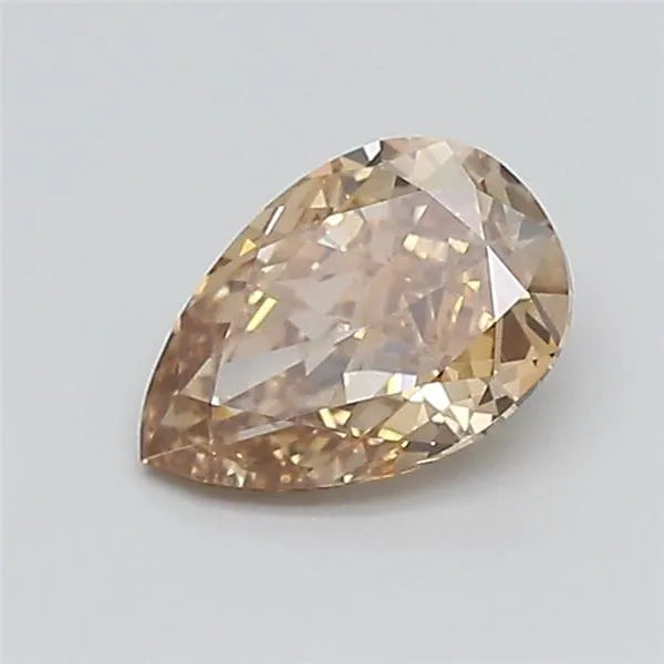 0.99ct Pear Lab Grown Diamond (Colour Fancy Light Brown, Clarity VVS2, IGI Certified)