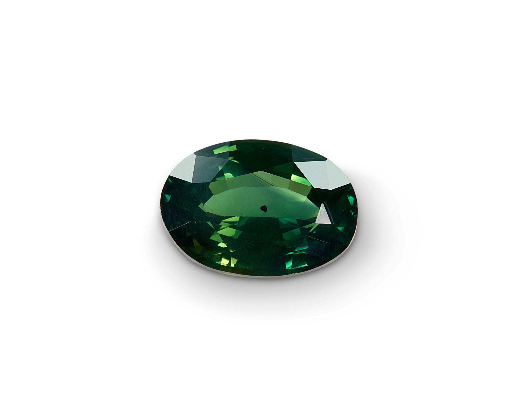 0.99ct Green Sapphire Oval Cut Australia Origin