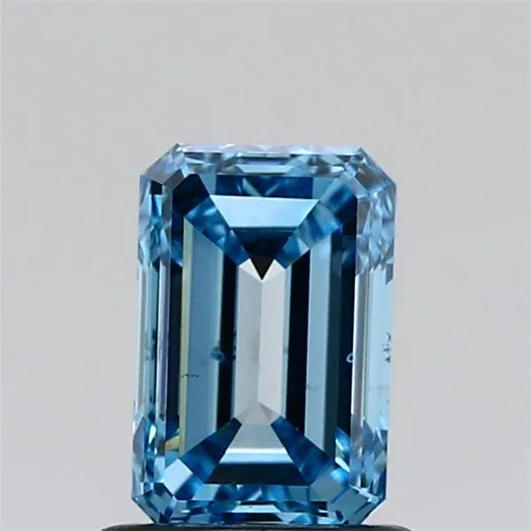 1.00ct Emerald Lab Grown Diamond (Colour Fancy Intense Blue, Clarity SI1, IGI Certified)