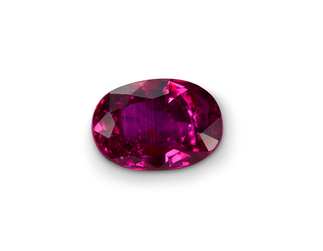 1.00ct Ruby Oval Unheated with GIA