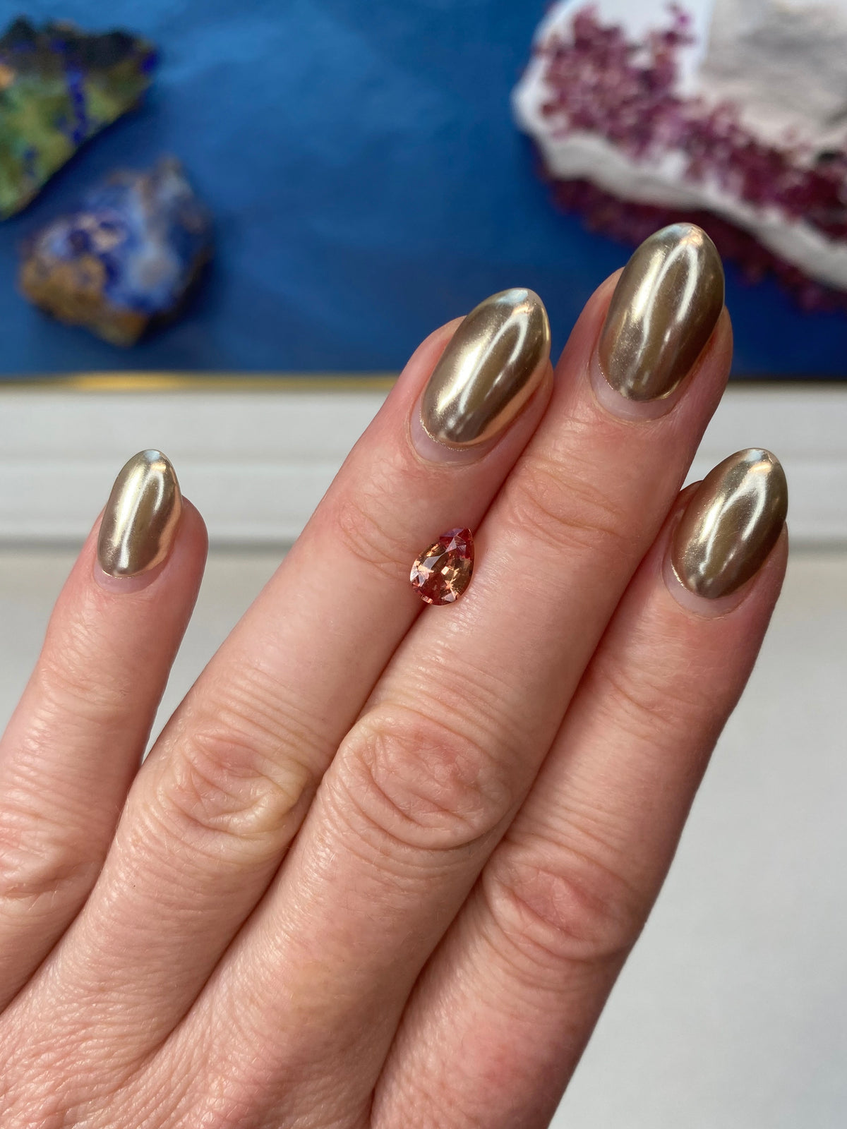 1.01ct Sunset Padparadscha Sapphire No Heat