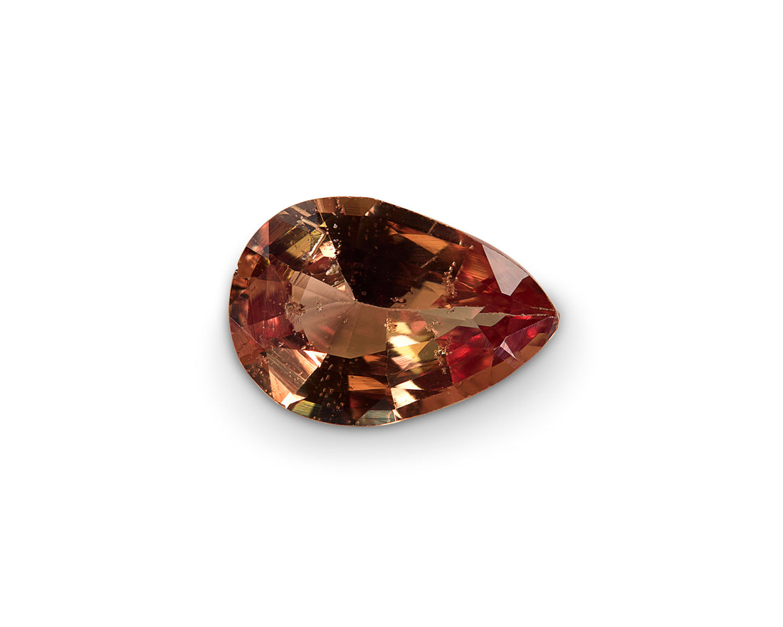 1.01ct padparadscha pear cut