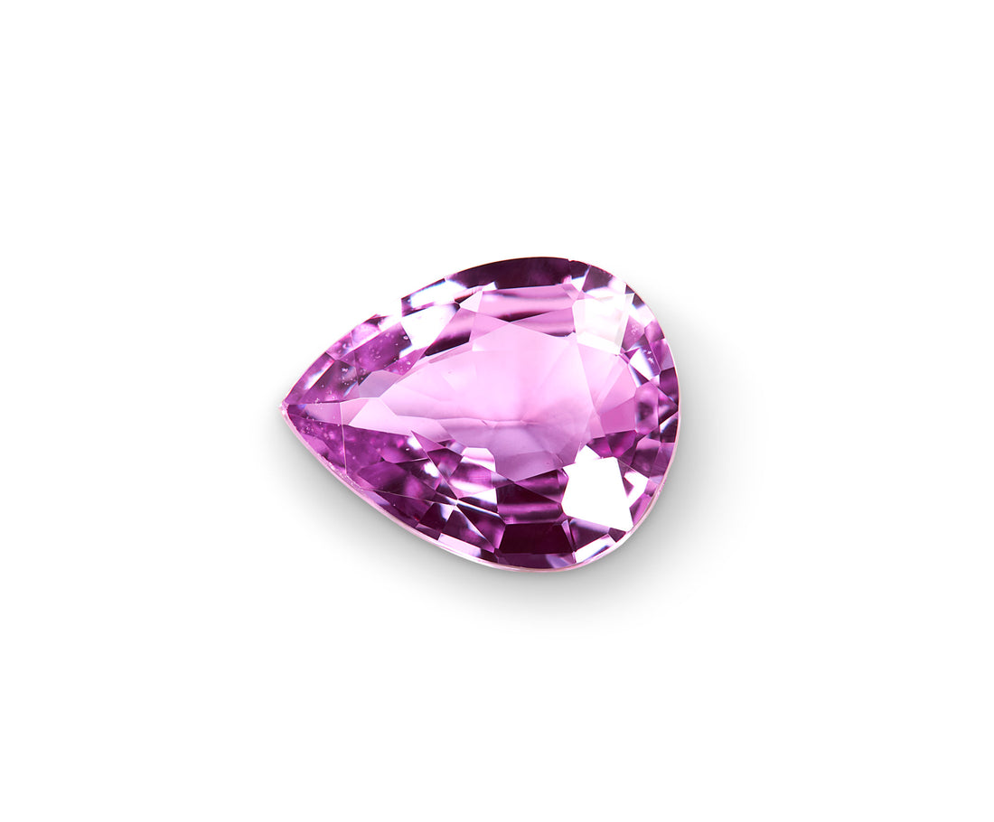1.01ct Pink Sapphire Pear Cut