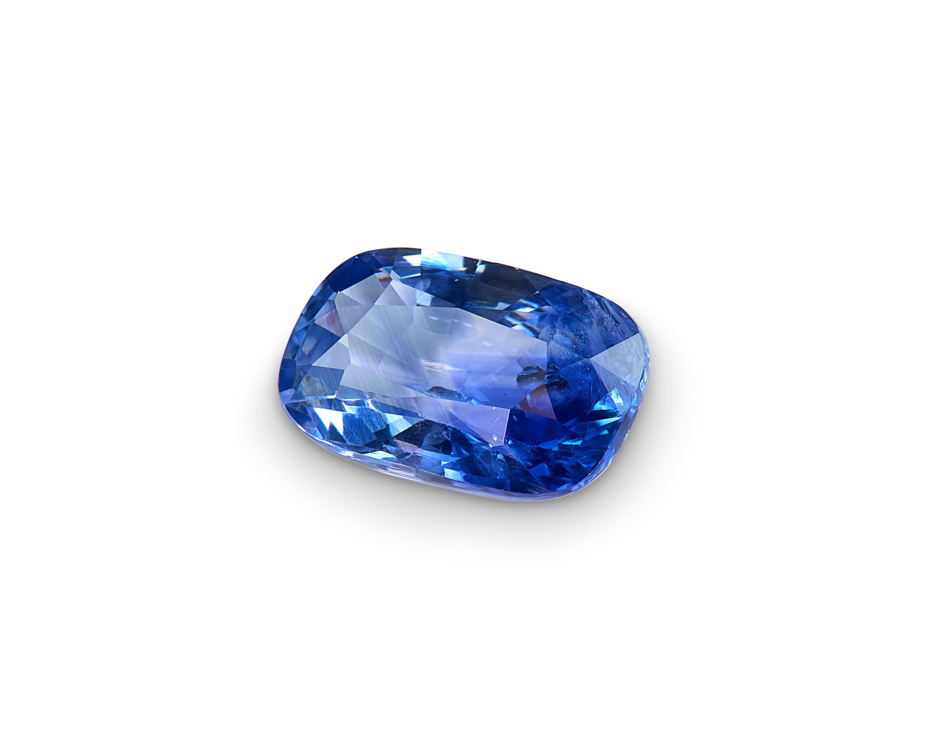 1.02ct cushion cut blue sapphire