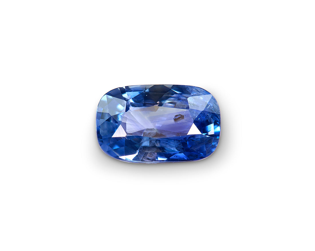 1.02ct cushion cut blue sapphire