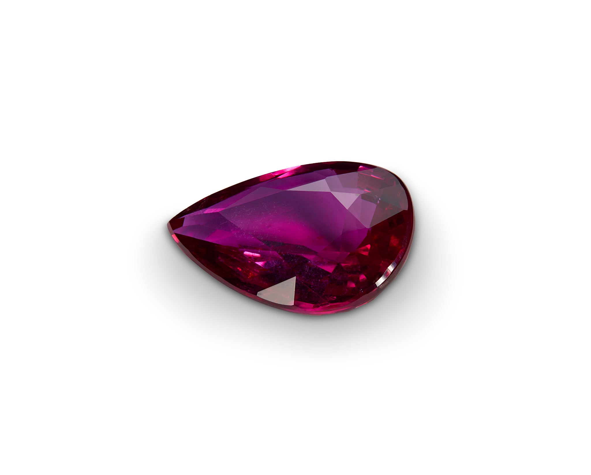 1.03ct Ruby Pear Cut GIA