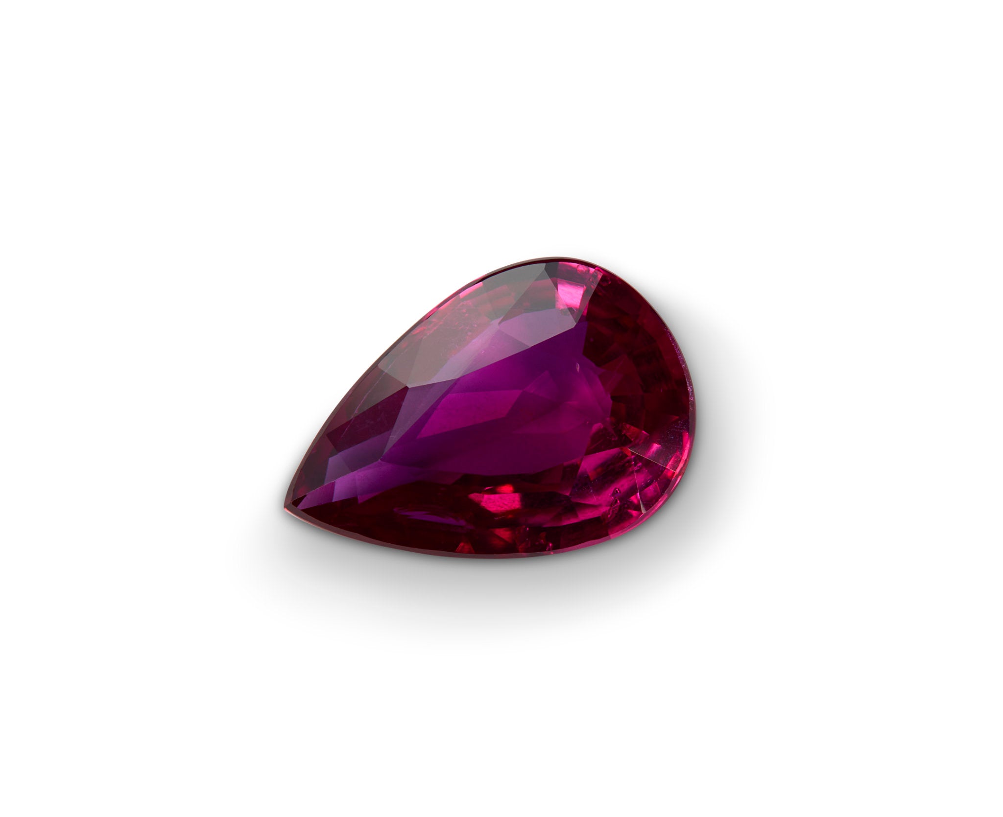 1.03ct Ruby Pear Cut GIA